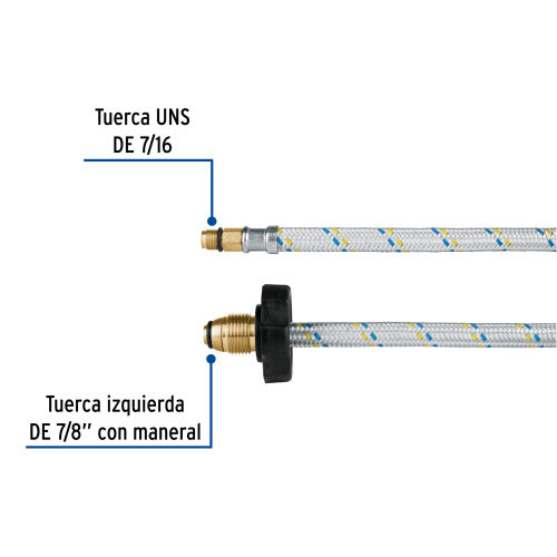 Pigtail de Aluminio 7/16" x 7/8" - 55 cm | Resistente y Duradero