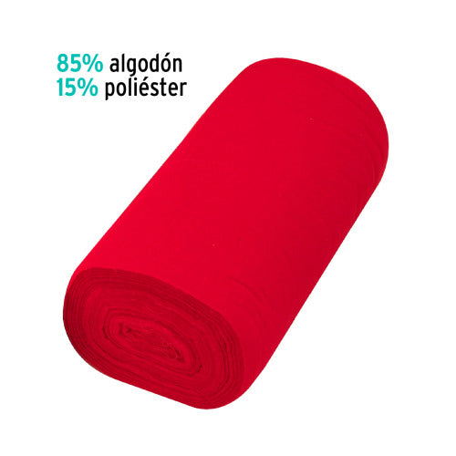 Franela de Algodón Rollo 50m Rojo - Premium | Envío Rápido