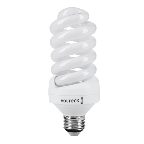 Foco Luz Cálida 24W Espiral Voltech - Ahorro Energético