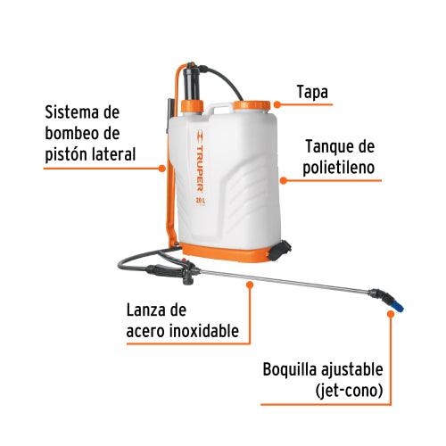 Fumigador de Mochila 20L FUM-20 | Riego y Control de Plagas