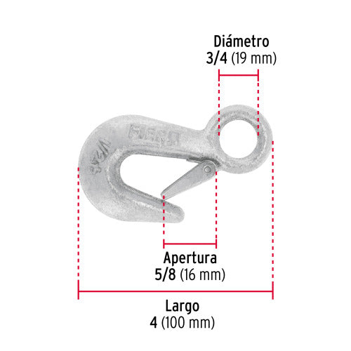 Gancho Slinga para Cable 3/4 - Resistente y Duradero