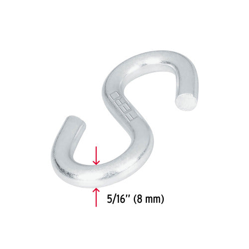 Gancho S para Cable 5/16" - Seguro y Resistente