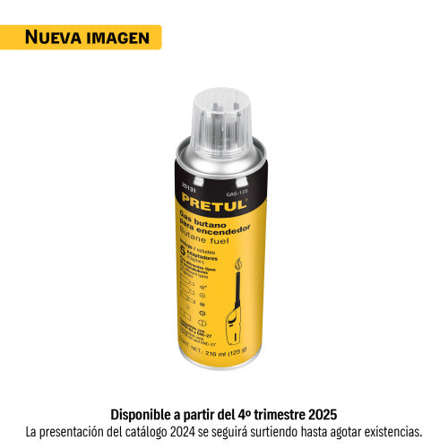 Cartucho de Gas Butano para Encendedor 125ml - Recarga Fácil