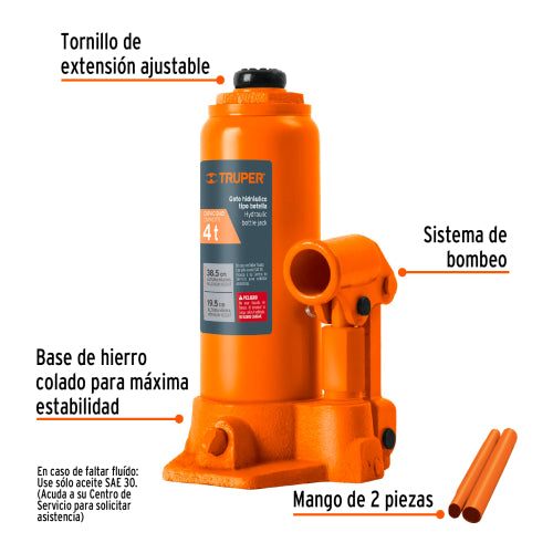 Tornillo Extensor 4 Toneladas - Elevación 385mm