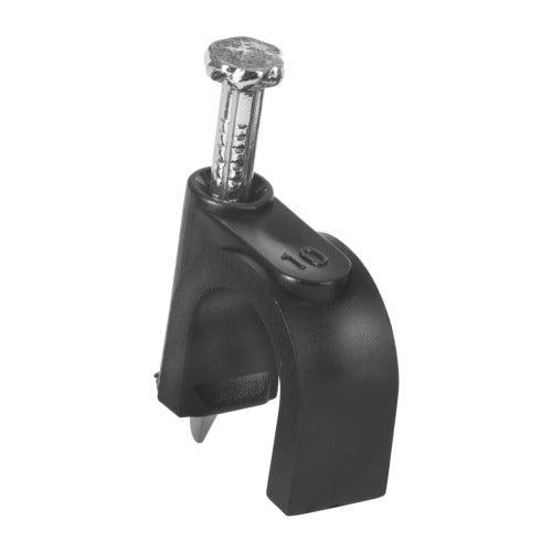 Grapa Curva 10mm Negra - Pack x20 | Alta Resistencia