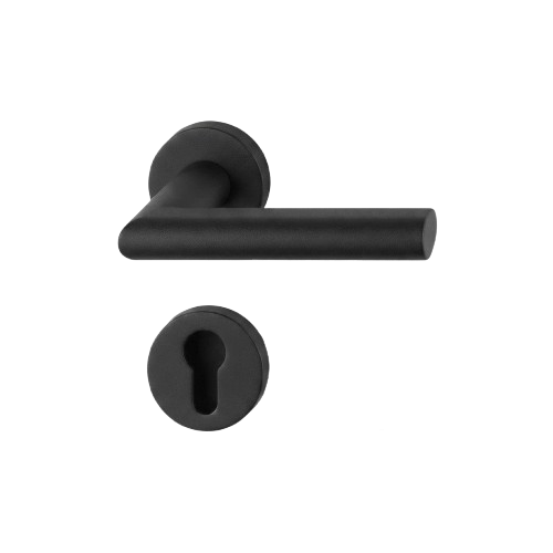 Llave Amsterdam F9714M Negro Mate - Seguridad Premium
