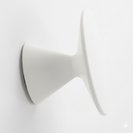 Colgador Diábolo Blanco Mate - Estamp | Herrajes de Diseño