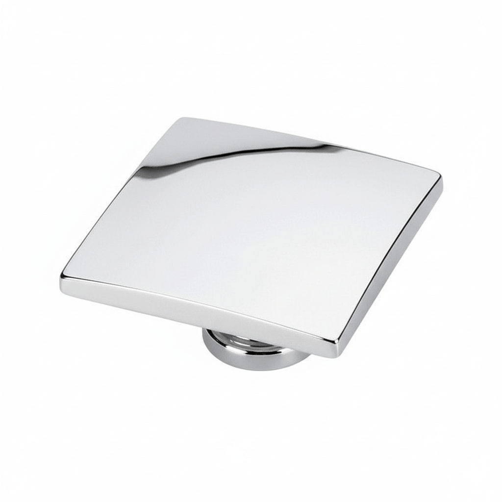 Pomo WAVE Cromo Brillo Ø50mm - Estilo y Calidad Estamp