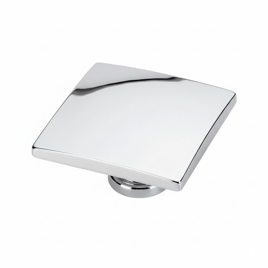 Pomo WAVE Cromo Brillo Ø50mm - Estilo y Calidad Estamp