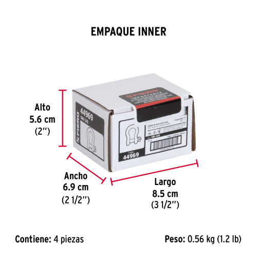 Grillete 3/8"