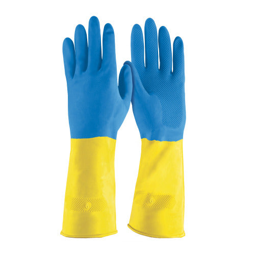 Guantes de Látex Reforzados para Limpieza - Talla Grande