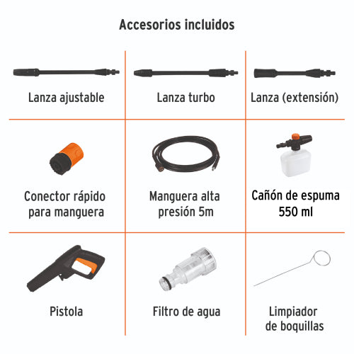 Hidrolavadora Eléctrica 1800 PSI - Potente y Eficiente