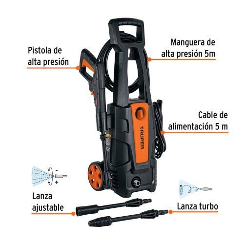 Hidrolavadora Eléctrica 1800 PSI - Potente y Eficiente