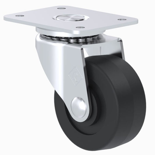 Rodaja Estándar 2ʺ Giratoria HT515GA | Rueda de Hule Duradera