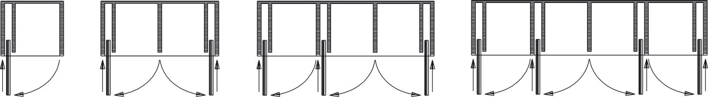 Concepta 25 Folding Table - Ajustable 1250-1850 mm
