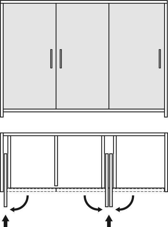 Herraje para Puertas Corredizas Häfele - Calidad Alemana
