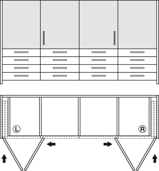 Mesa Plegable Concepta 1250-1850mm | Diseño Moderno y Práctico