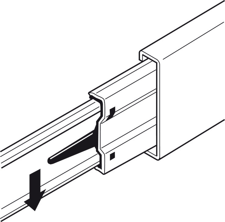 Corredera Accuride 3832 SC | 30 cm | 45 kg | Häfele