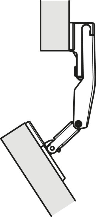 Bisagra Central Häfele Free Fold - Elevación Suave Sin Guía