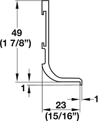 Jaladera J Negra 2.5 m - HÄFELE | Elegancia en Aluminio