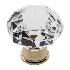 Premium Brass Crystal Cabinet Knob - Elegant & Durable