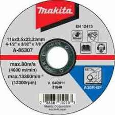 B-44074 DISCO ABRASIVO CORTE 4X5/8 P/MET MAKITA