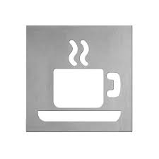 Cafetera Inox Mate 100x100mm - Diseño Premium