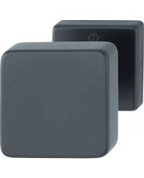 Pomo Fijo Cuadrado Negro Mate 43H/843 - Elegancia Moderna Hoppe