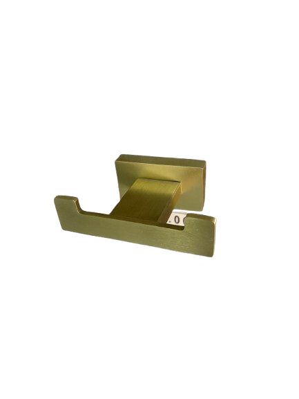 Percha Doble Satin Brass Elegante BT2806-SB | Estilo Duradero