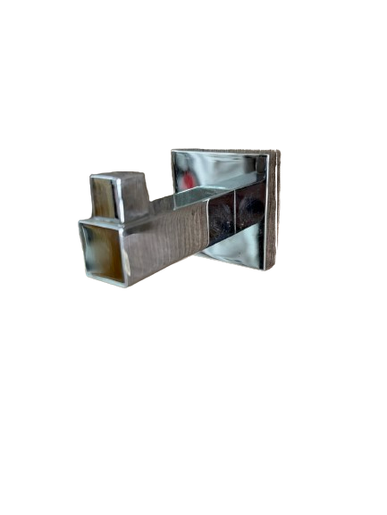 Percha Elegante de Latón Cromo - Brillante y Duradera
