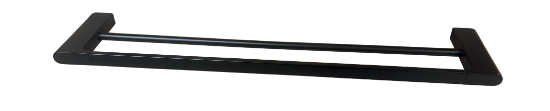 Toallero doble negro