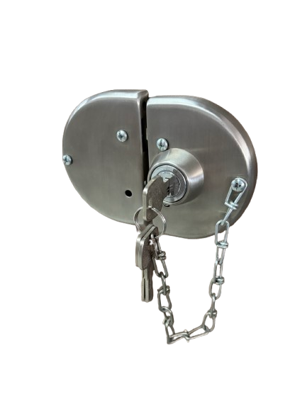 Cerrojo de Gancho para Puertas de Vidrio - Acero Inoxidable