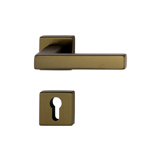 Kit Puerta AUSTIN Aluminio Bronce Satinado c/Bocallave Hoppe