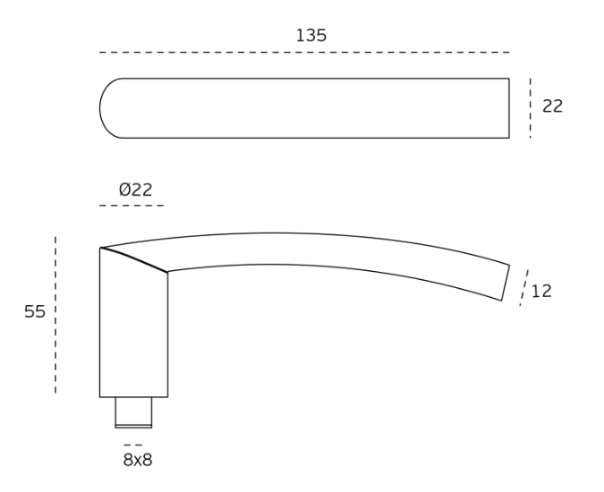JALADERA ARCO TITANIUM CHOCOLATE