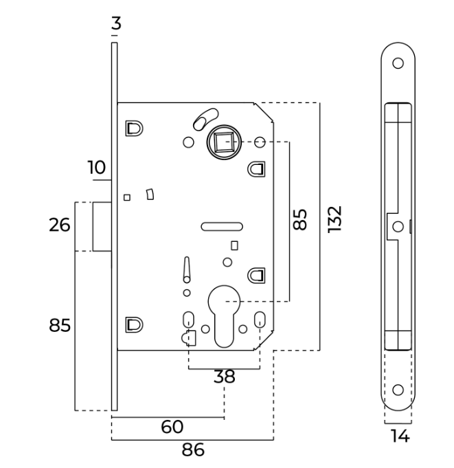 CERRADURA MAGENTICA BLACK