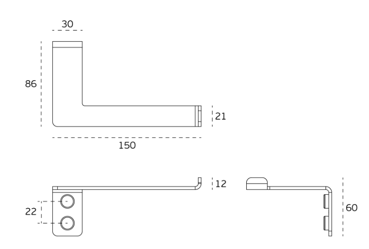 SOPORTE DE PAPEL INOX JNF