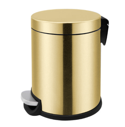 Bote de Basura 5L Titanium Gold JNF - Acero Inoxidable