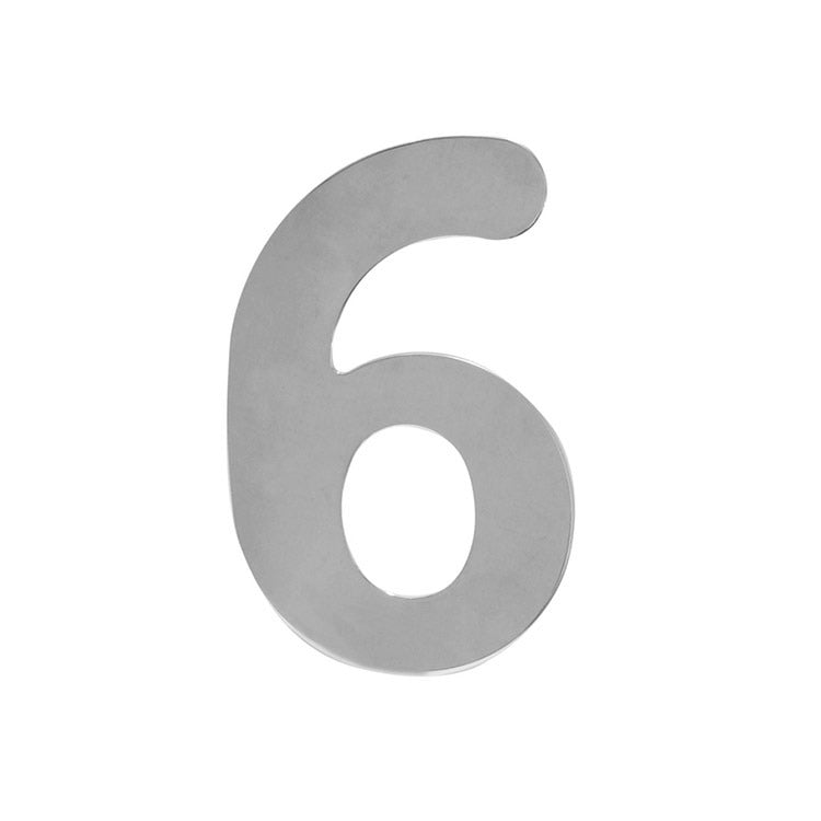 Número 6 para Fachada | Cromo Brillante | Jako 300/6P