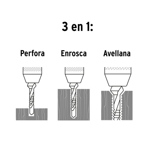 Juego de 6 Brocas HSS con Machuelo - Alta Durabilidad