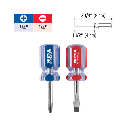 Juego de Desarmadores Trompo - 2 Piezas PVC Duraderas