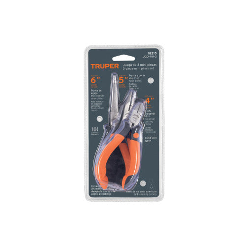 Juego pinzas miniaturas, 3 piezas