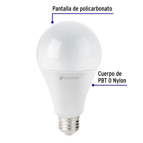 Lámpara LED A19 18W Luz Día - Ahorro Energético