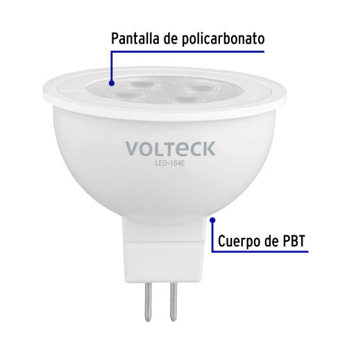 Foco LED MR16 4W 127V - Luz Día Brillante
