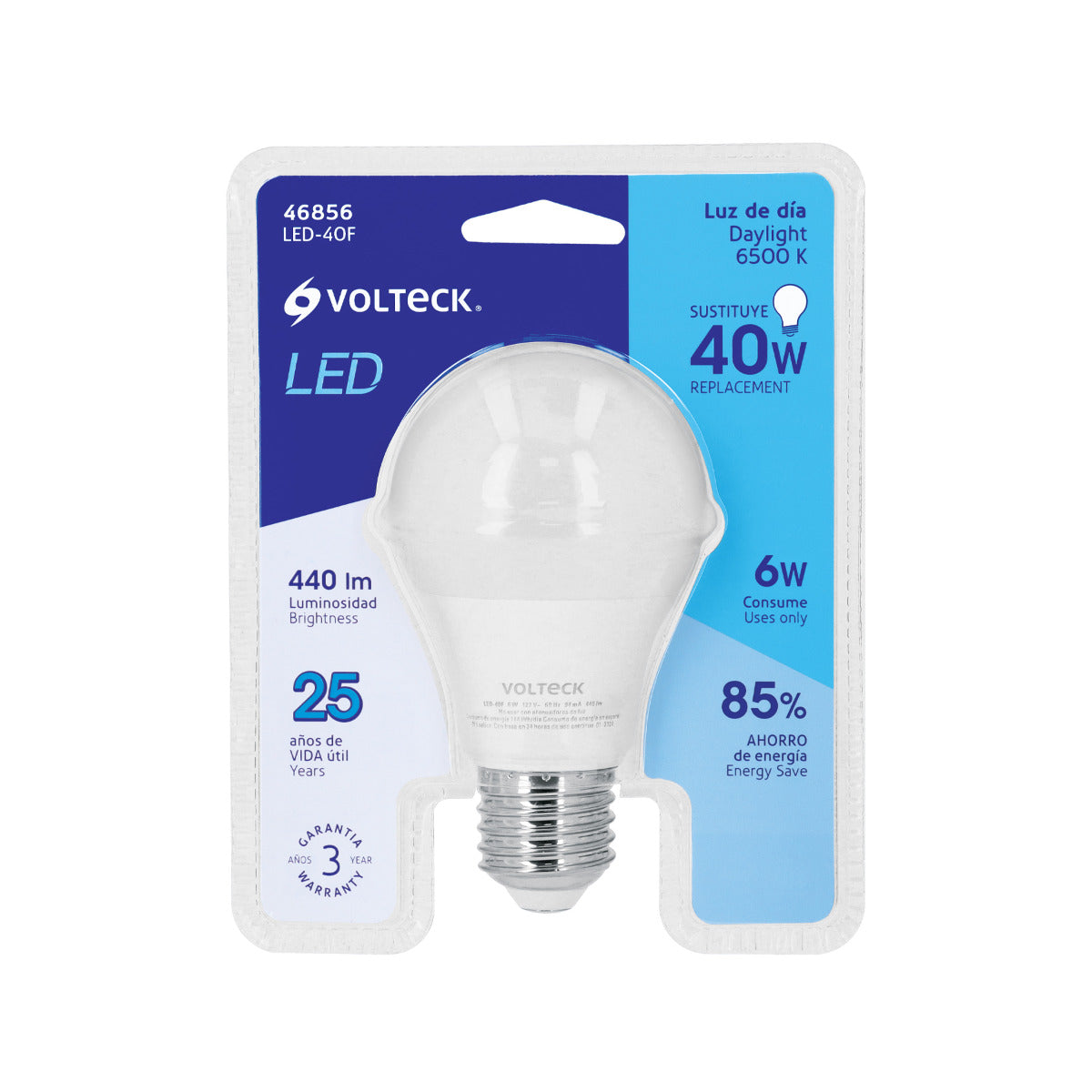 Lámpara LED Estándar 19.6W, Equivalente a 40W, Duradera