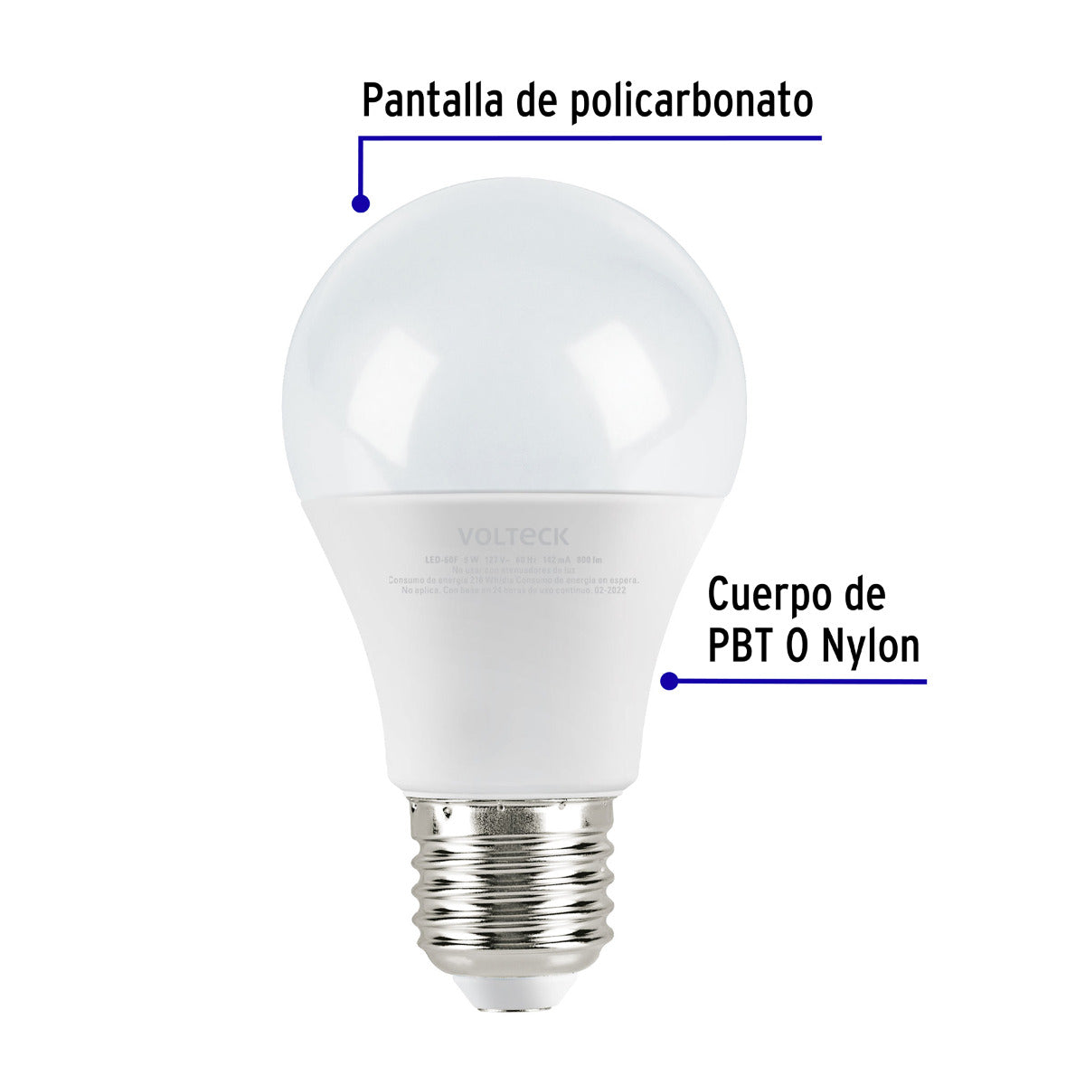 Lámpara LED A19 9W - Luz Día Eficiente y Duradera