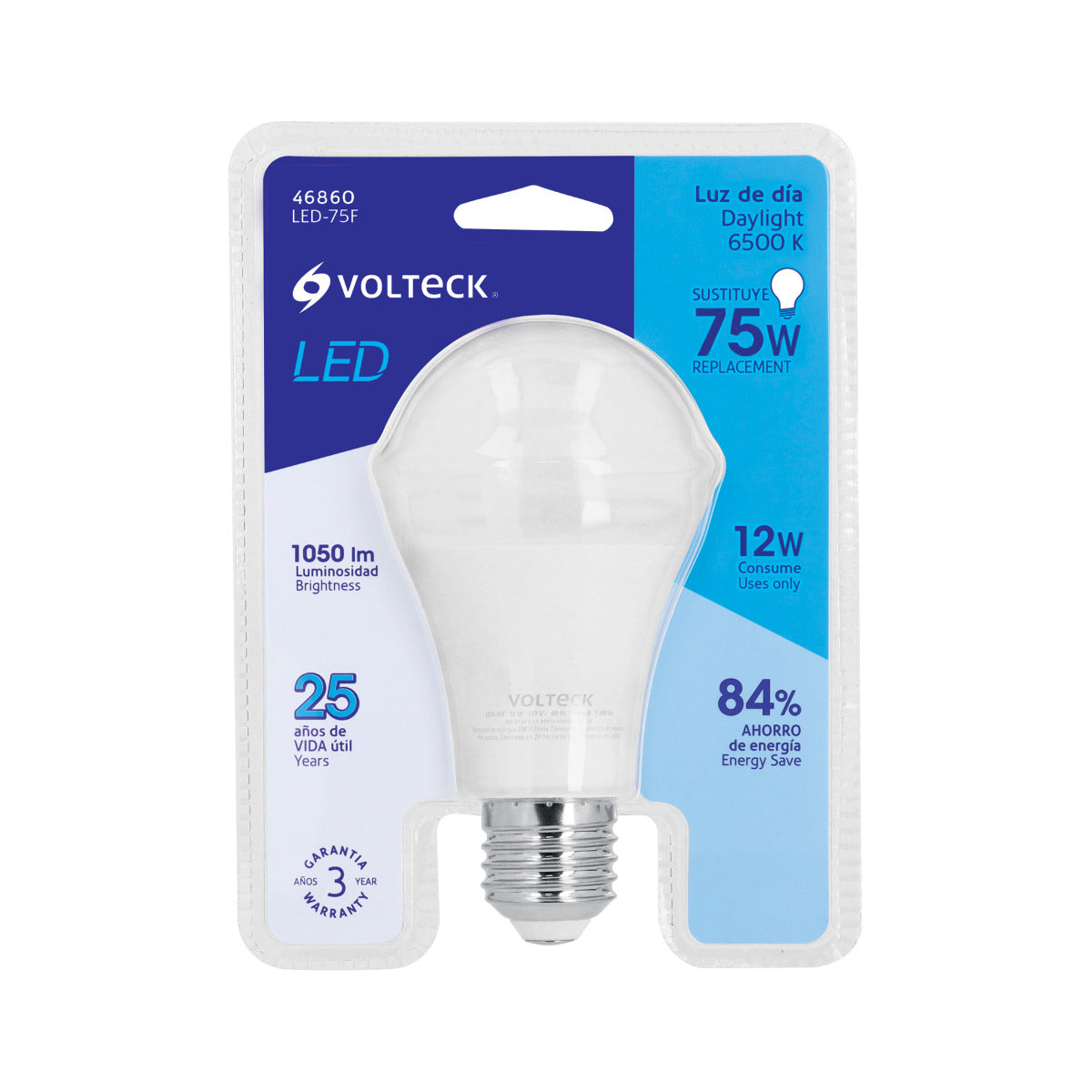 Lámpara LED Bulbo A19 12W - Eficiencia y Durabilidad