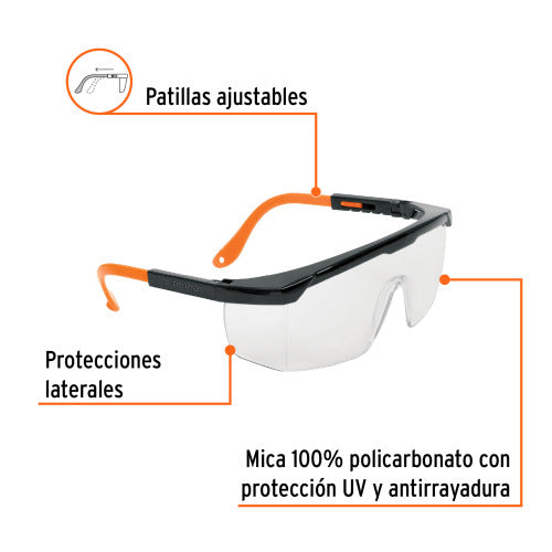 Lentes de Seguridad Antiempañante Mica Clara - Protección Óptima