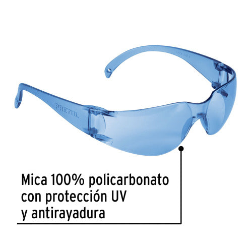 Lentes de Seguridad Mica Azul Pretul - Protección Duradera