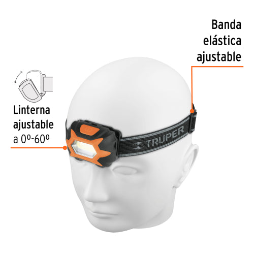 Linterna LED Camping 20m, 3 Modos, Pilas AAA | Alta Intensidad