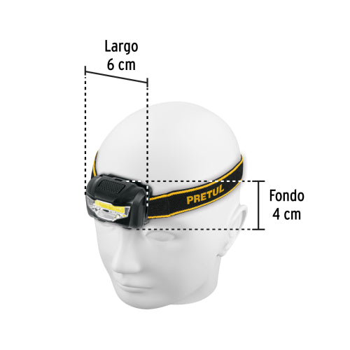 Linterna Minera 3 LED, 65lm, Ligera y Duradera
